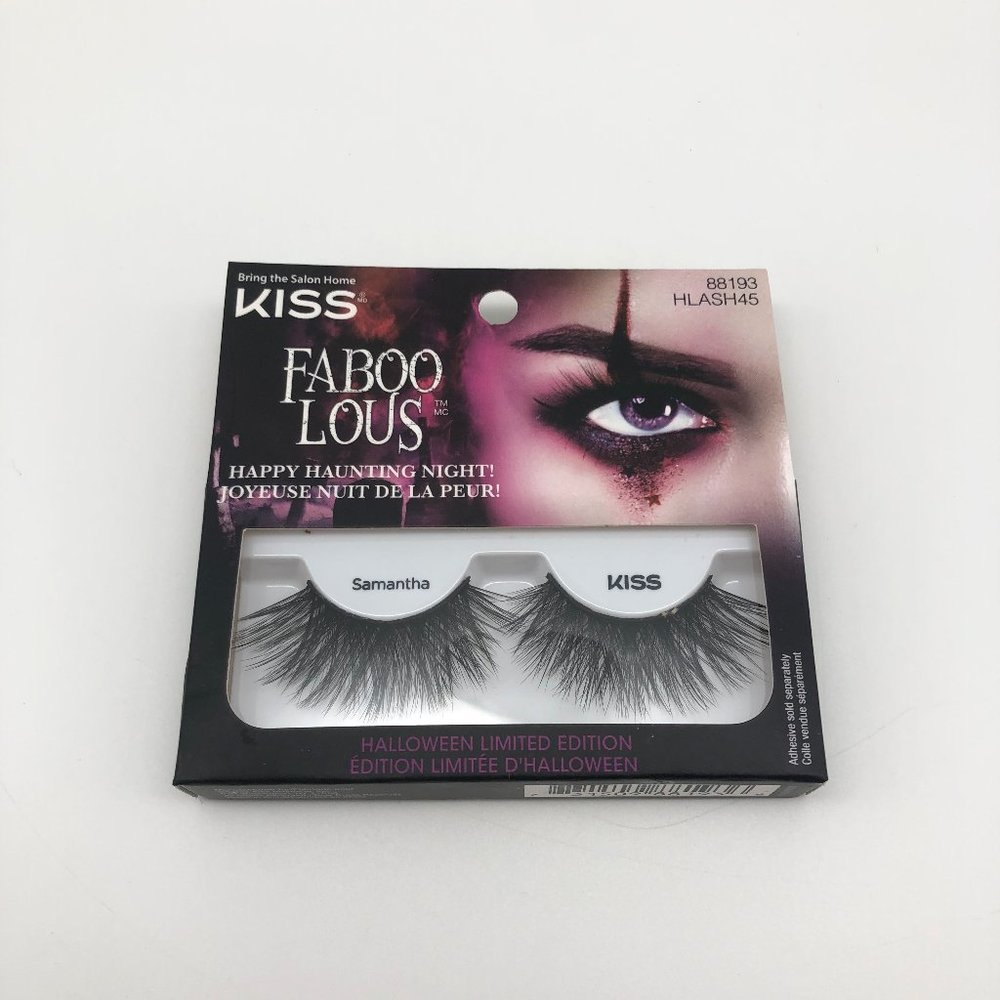 KISS FaBOOlous Halloween Limited Edition False Fake Eyelashes, Makeup, Samantha